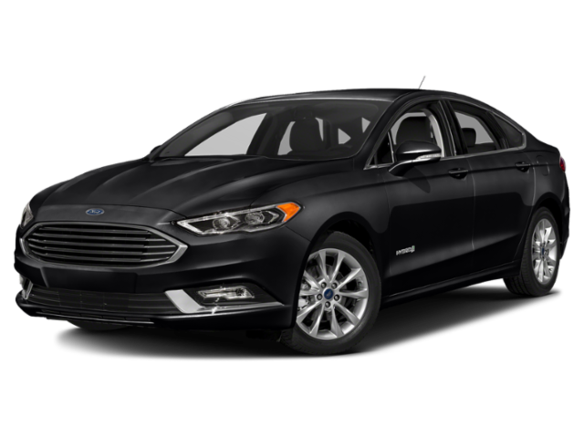 2018 Ford Fusion Hybrid SE in Blue — front three-quarter view