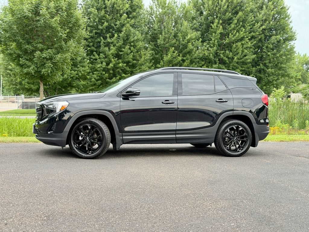2021 GMC Terrain — rear three-quarter view
