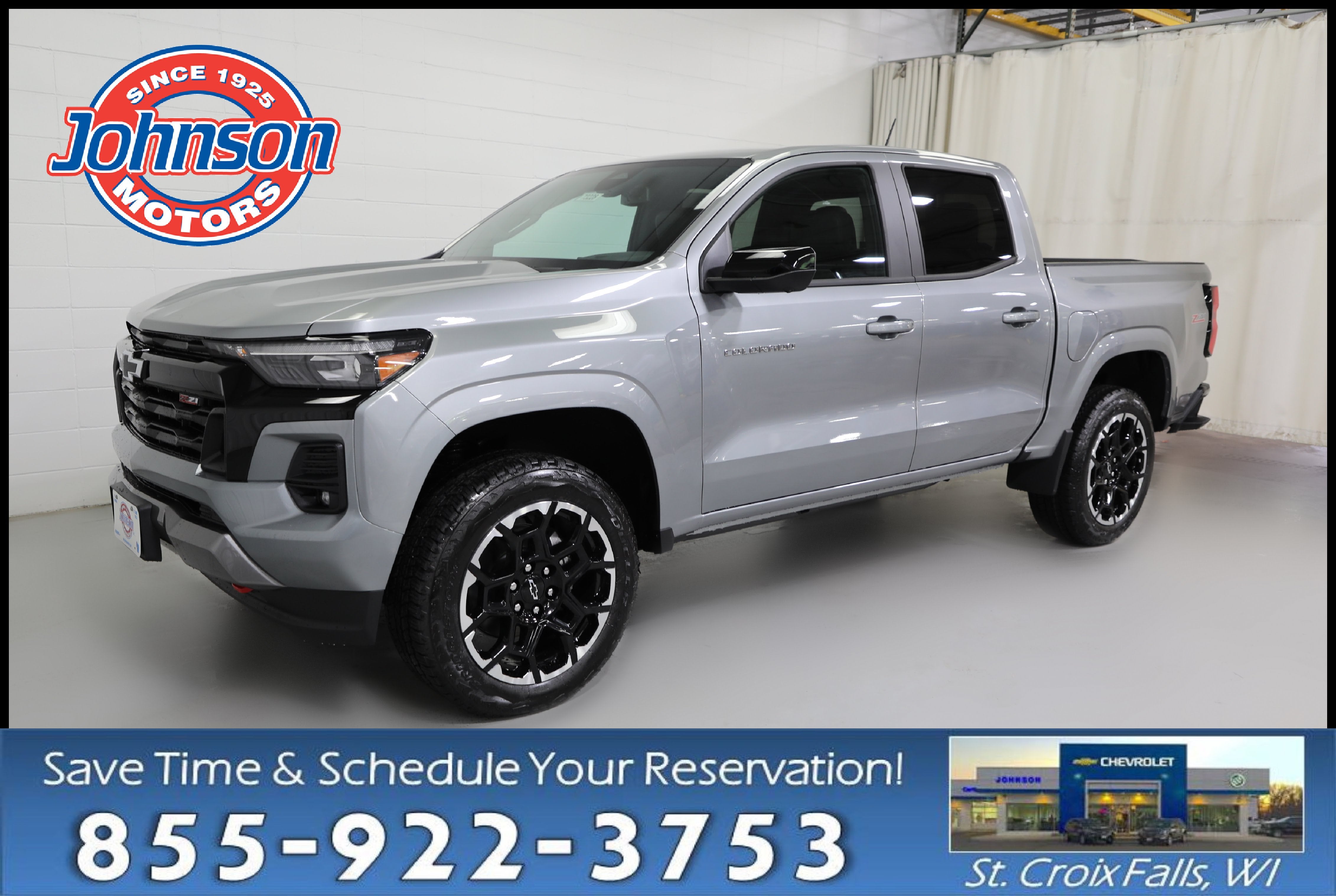 2026 Chevrolet Colorado Z71 in Sterling Gray Metallic — front three-quarter view