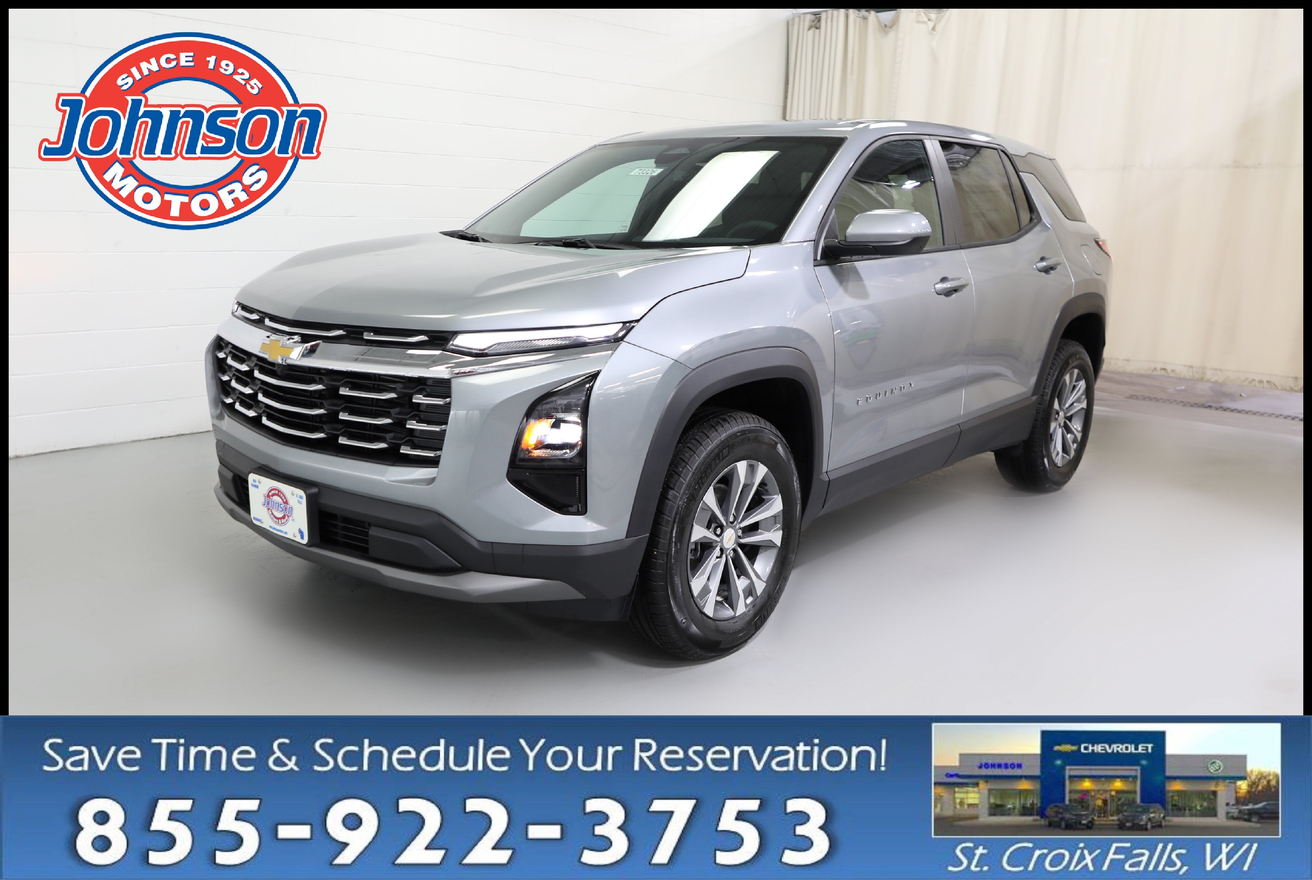 2027 Chevrolet Equinox AWD LT in Sterling Gray Metallic — front three-quarter view
