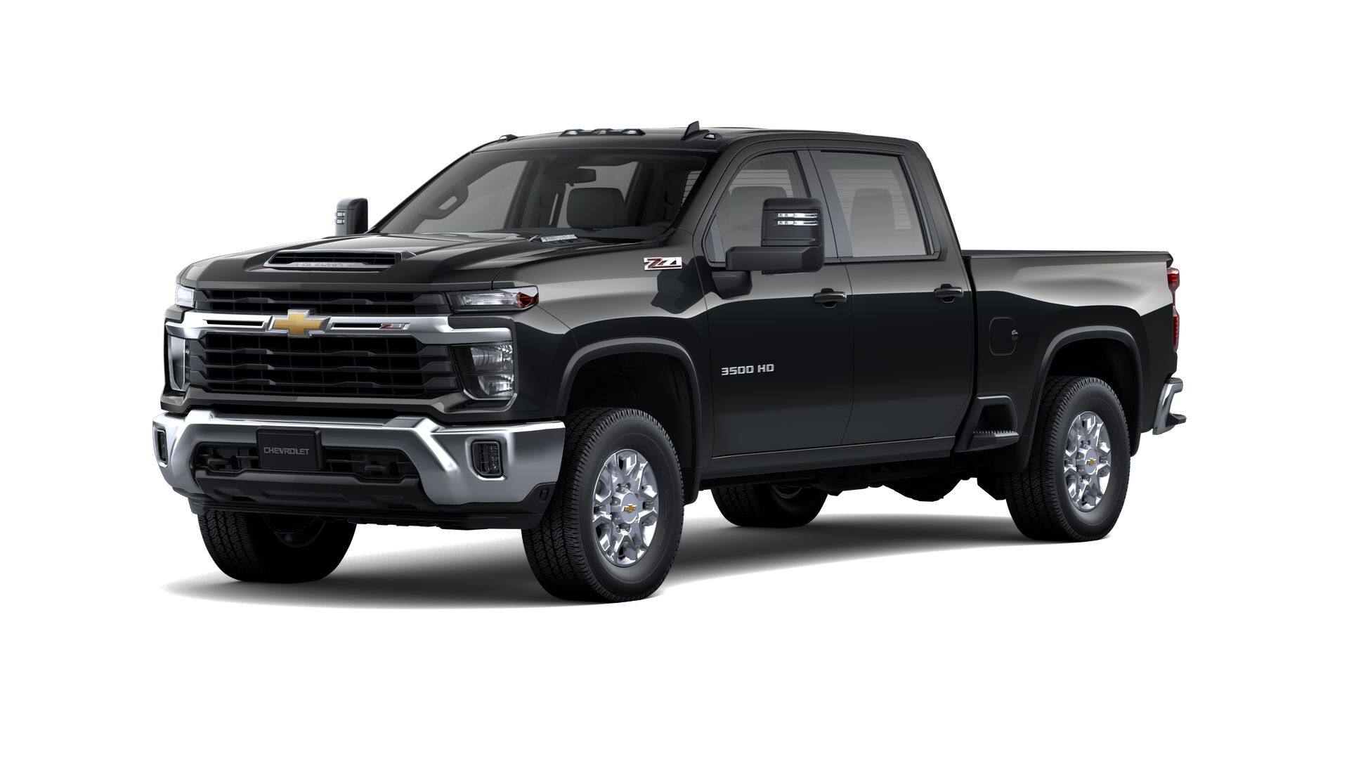 2026 Chevrolet Silverado 3500 HD LT in Black — front three-quarter view