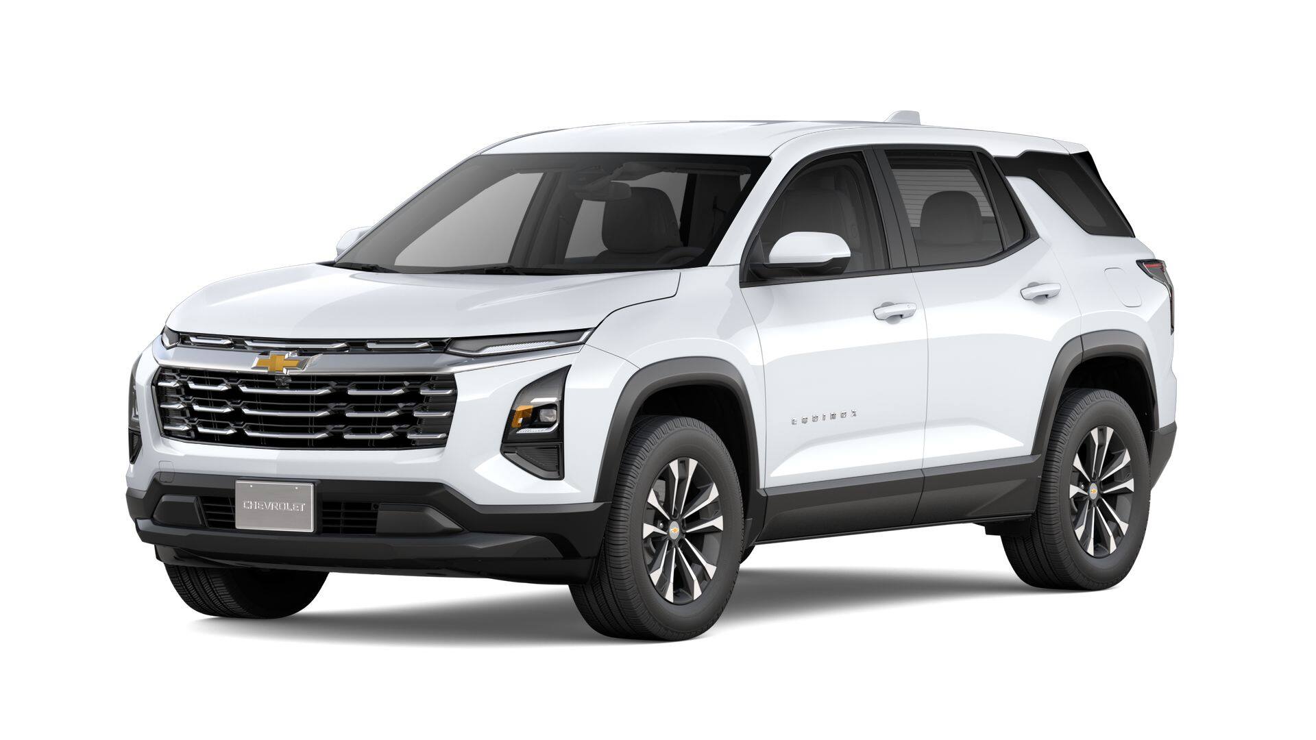 2027 Chevrolet Equinox AWD LT in Summit White — front three-quarter view