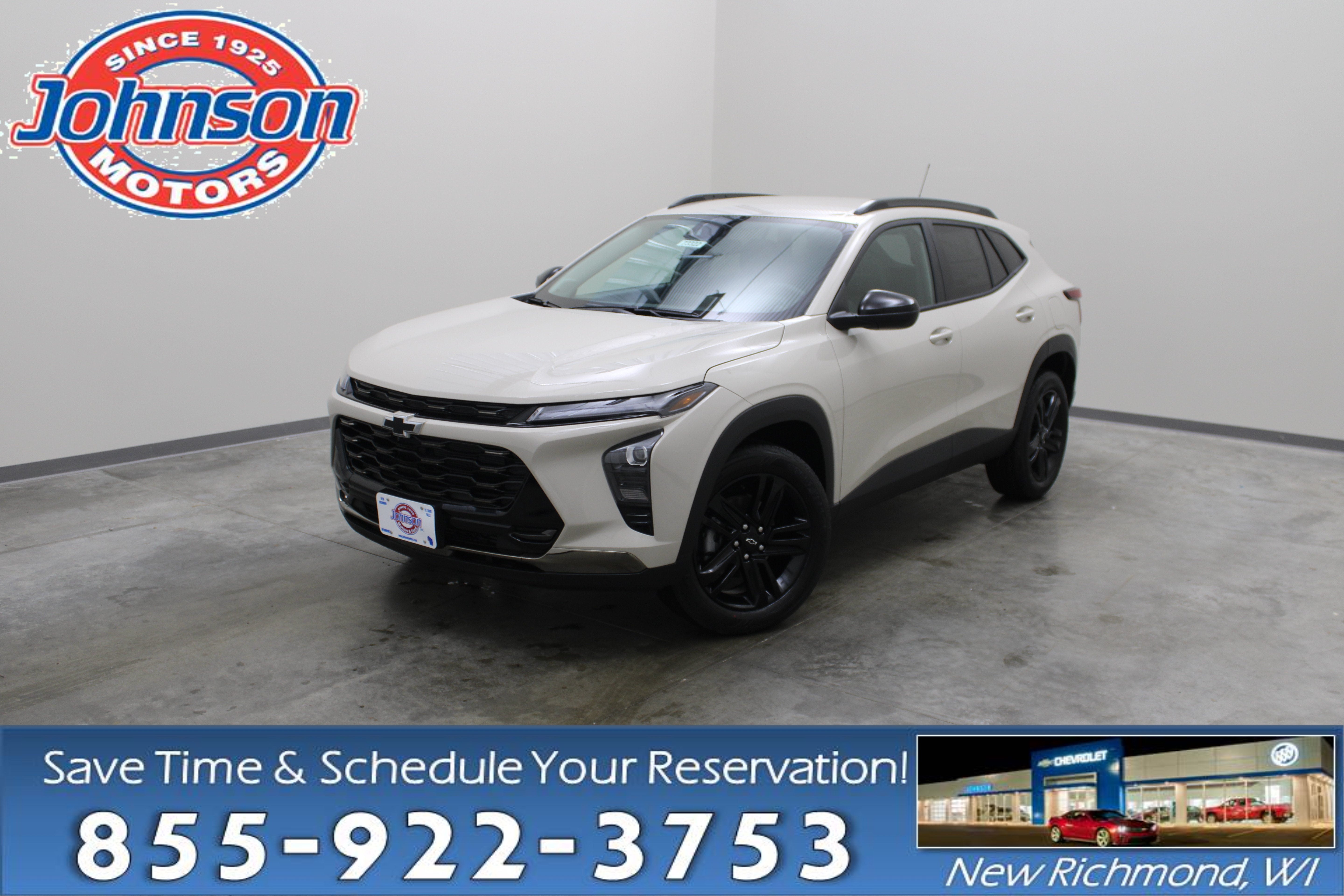2026 Chevrolet Trax ACTIV in White Sands — front three-quarter view