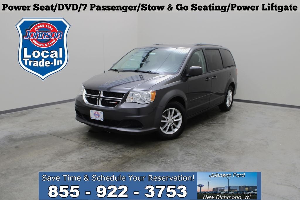 2016 Dodge Grand Caravan SXT in Granite Crystal Metallic Clearcoat — front three-quarter view