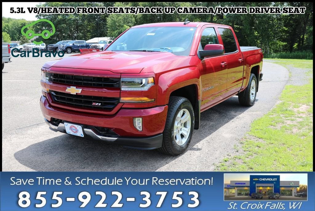 2018 Chevrolet Silverado 1500 LT in Cajun Red Tintcoat — front three-quarter view