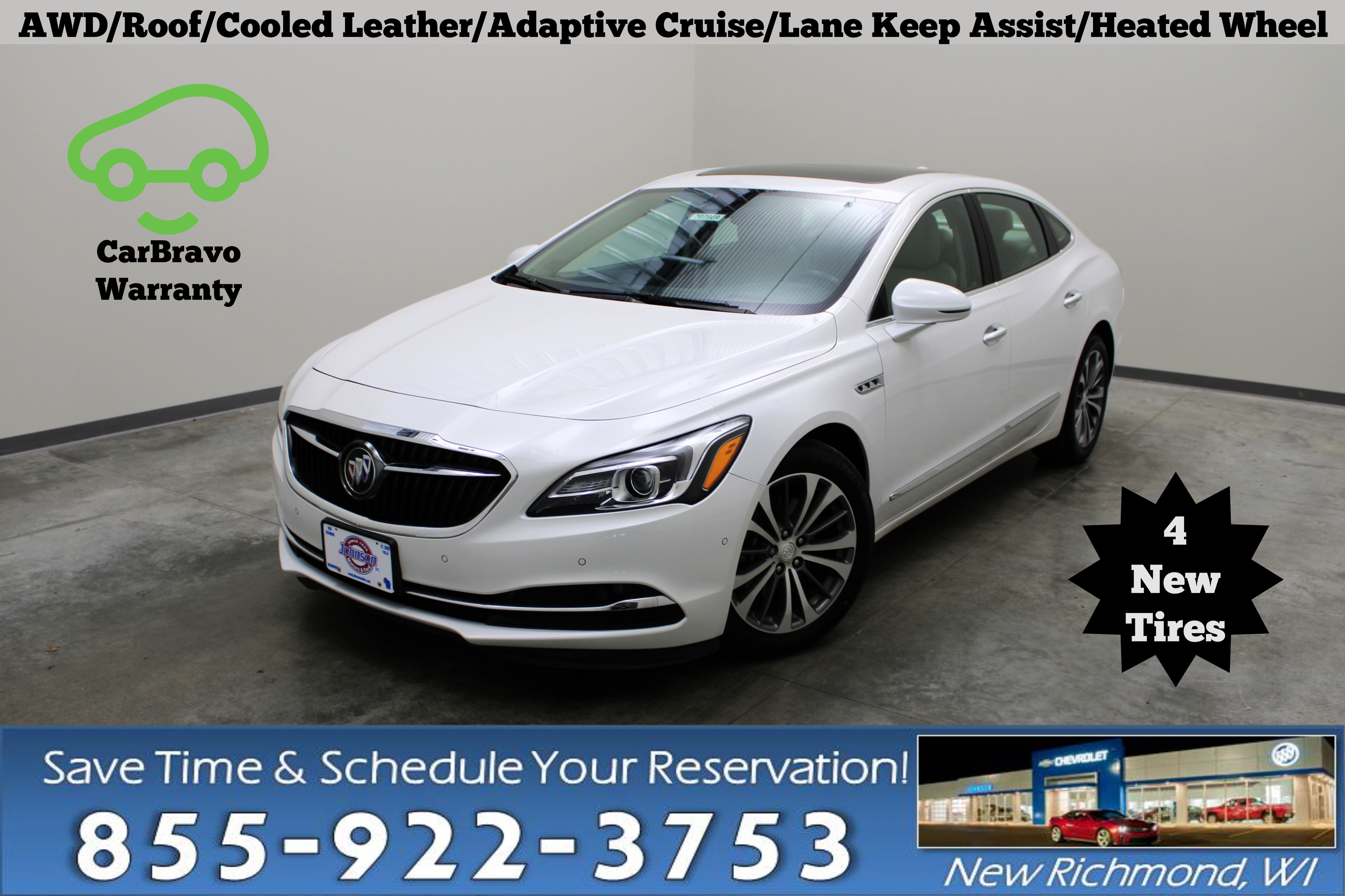 2018 Buick LaCrosse Premium in White Frost Tricoat — front three-quarter view