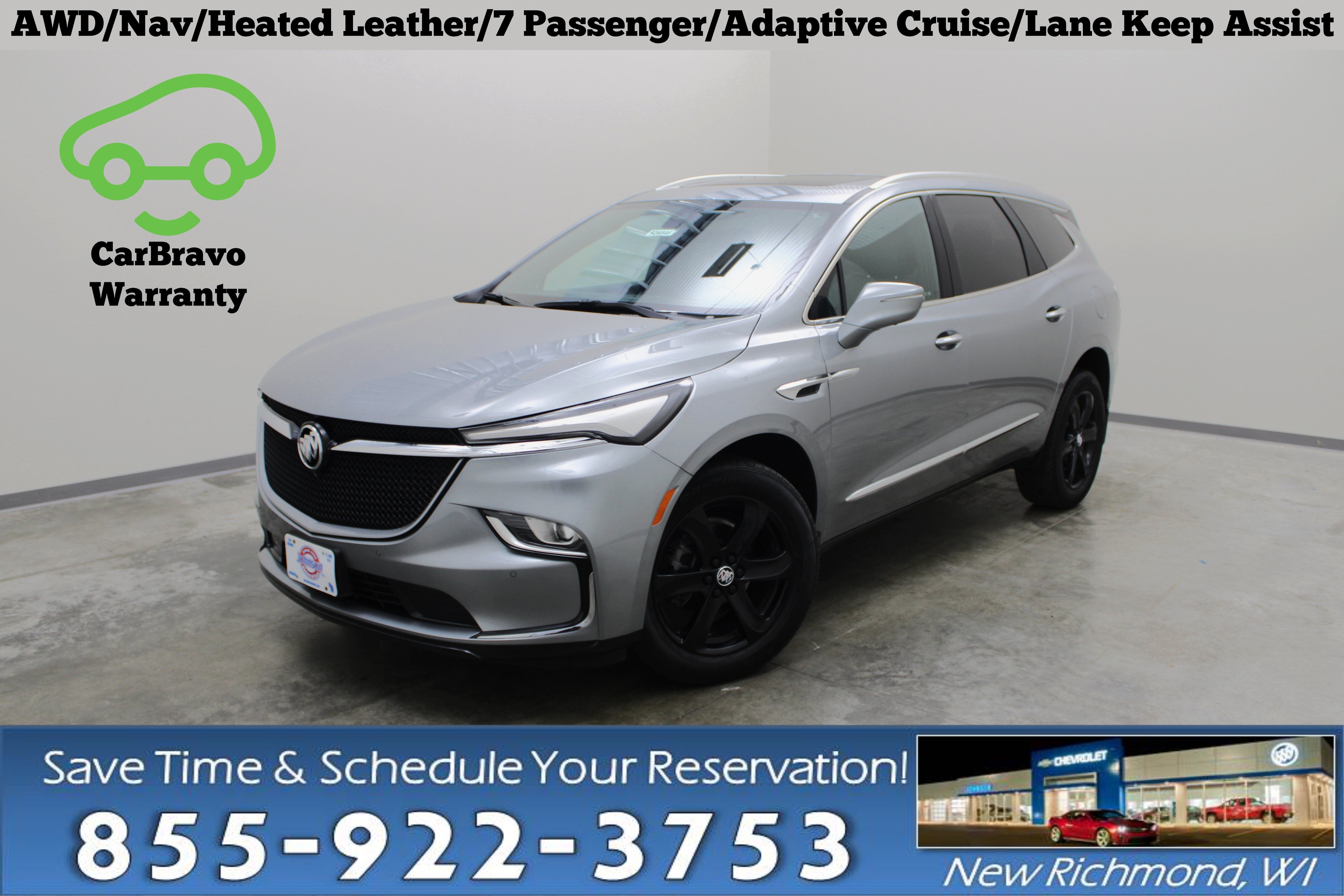 2024 Buick Enclave Essence in Moonstone Gray Metallic — front three-quarter view